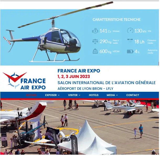 Participation au salon international de l'aviation sur l'aéroport de Lyon