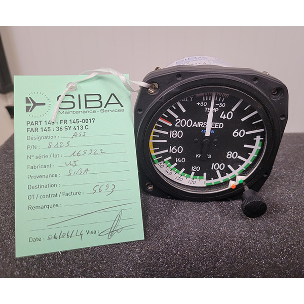 AIR SPEED INDICATOR PN-8125 est disponible en produit d'occasion chez Sibavionnique à Dinan / Quévert (22)